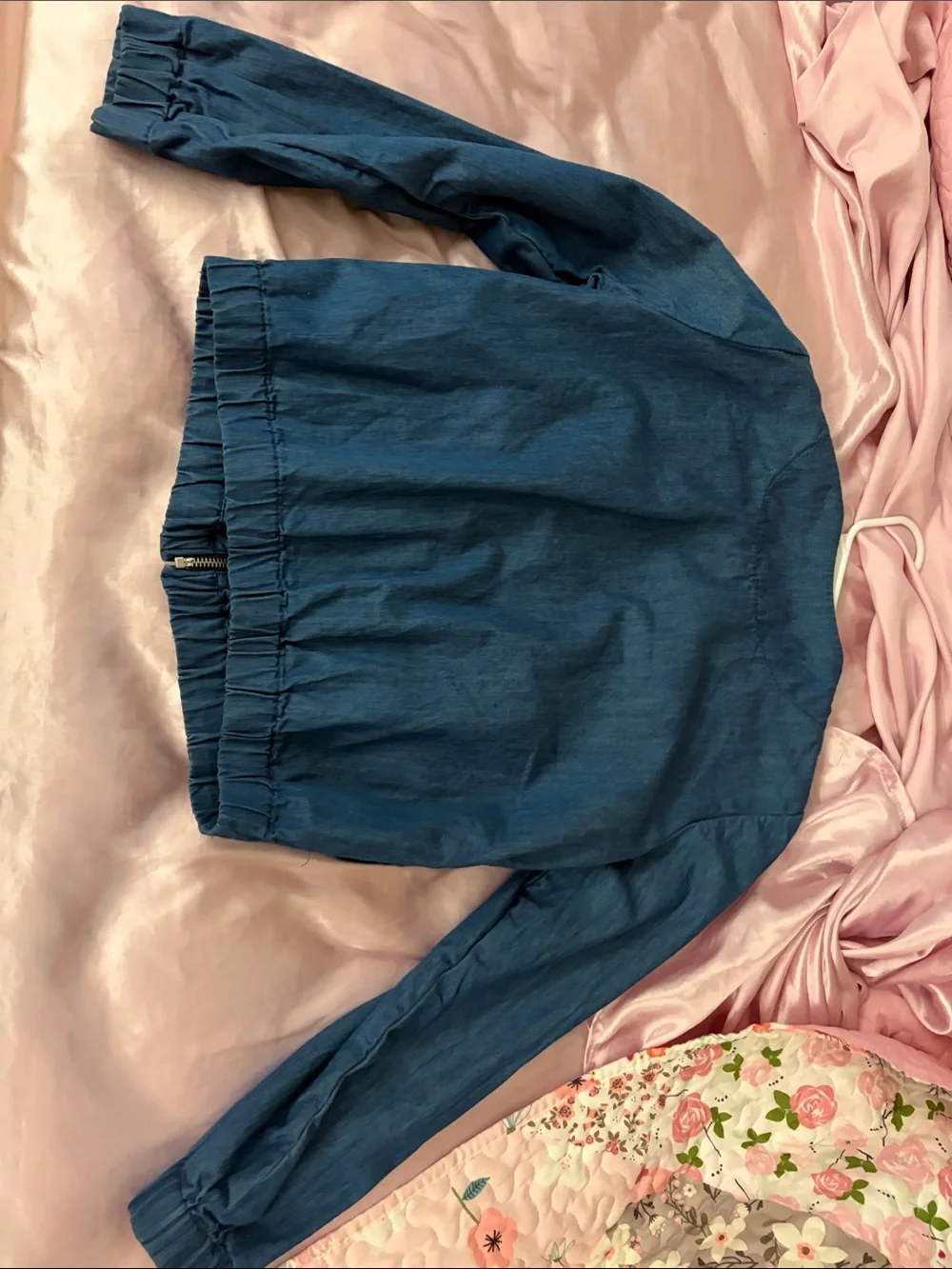GAP Kids Dark Blue Jean Bomber Jacket